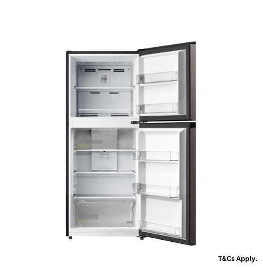 MIDEA Fridge Freezer 207L Stainless Steel