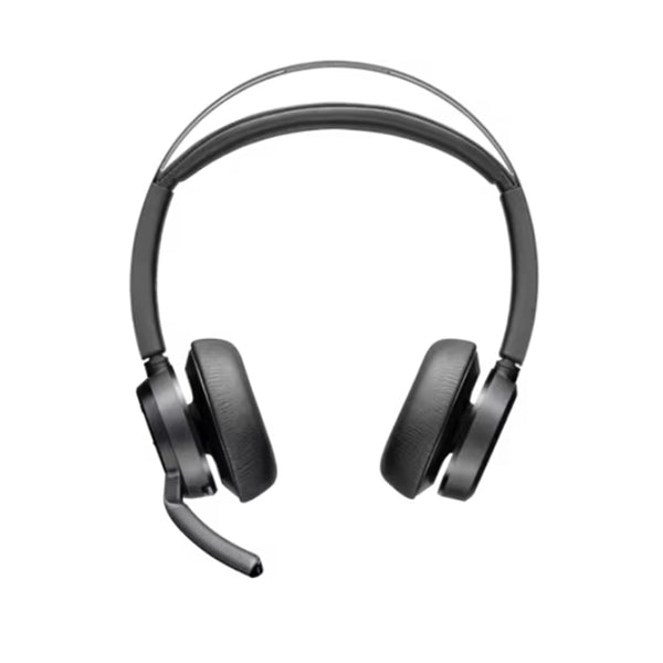 HP Poly Voyager Focus 2 Bluetooth On-Ear Active Noise Cancelling Headset with Stand - Teams Certified