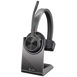 HP Poly Voyager 4310 Bluetooth On-Ear Headset with Stand, Mono - UC Certified
