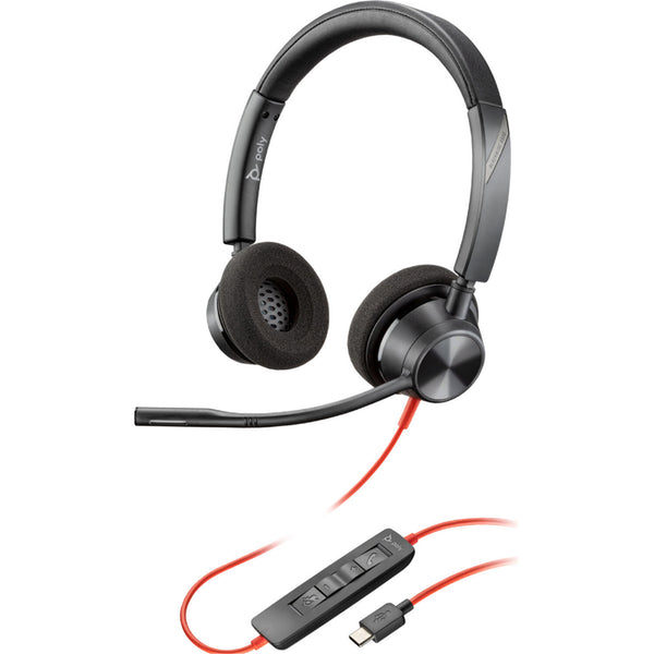 HP Poly Blackwire 3320 USB-C Wired On-Ear Headset - Teams Certified