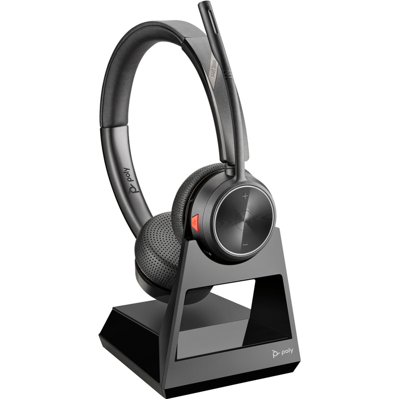 HP Poly Savi 7220 DECT Wireless On-Ear Headset with Stand - UC Certified