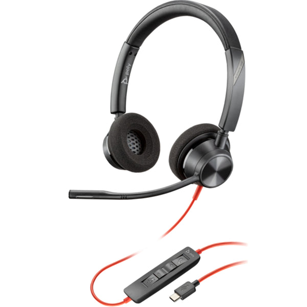 HP Poly Blackwire 3320 USB-C/A Wired On-Ear Headset - UC Certified
