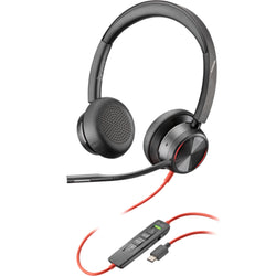 HP Poly Blackwire 8225 USB-C/A Wired On-Ear Active Noise Cancelling Headset - UC Certified