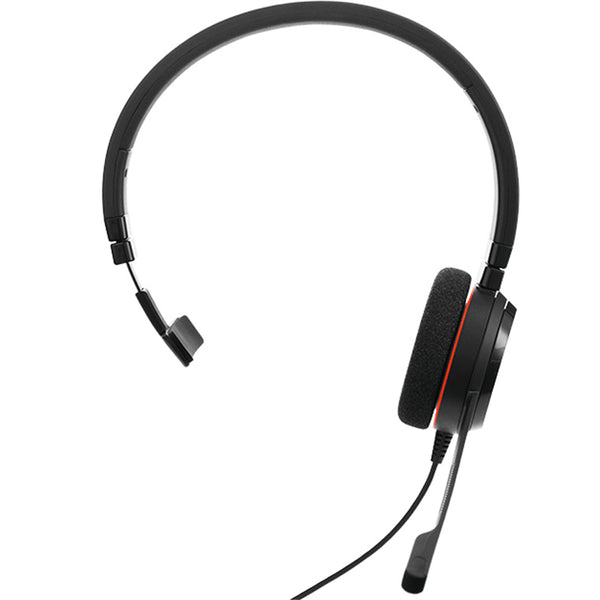 Jabra Evolve 20 SE USB-A Wired On-Ear Mono Headset with In-Line Controls - Teams Certified