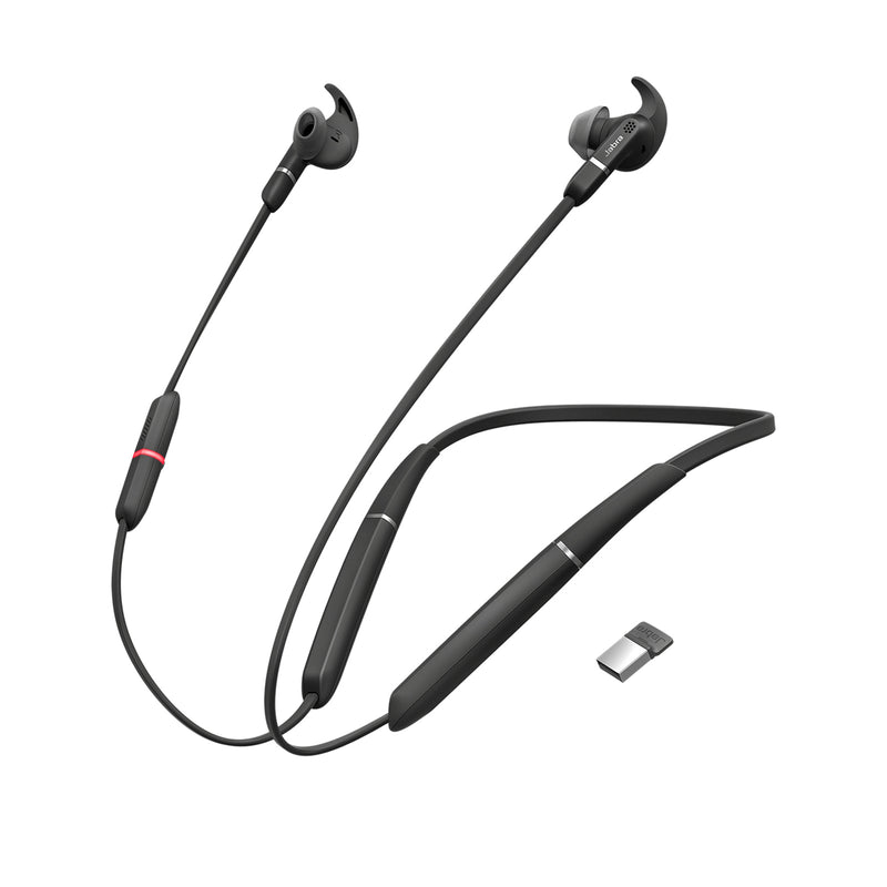 Jabra Evolve 65e Bluetooth In-Ear Headset - Teams Certified