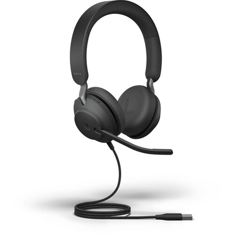 Jabra Evolve2 40 USB-A Wired On-Ear Headset - UC Certified