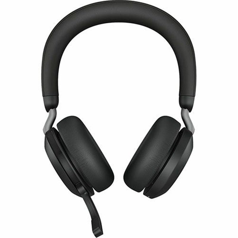 Jabra Evolve2 75 Bluetooth On-Ear Active Noise Cancelling Headset with Charging Stand - Teams Certified