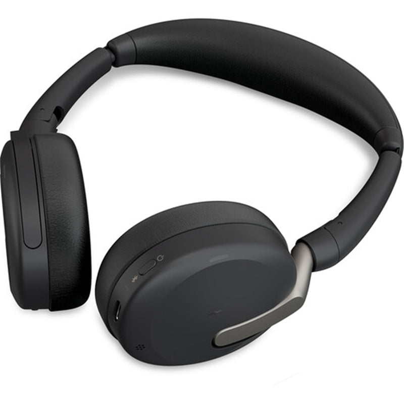 Jabra Evolve2 65 Flex Foldable Bluetooth On-Ear Active Noise Cancelling Headset - Teams Certified