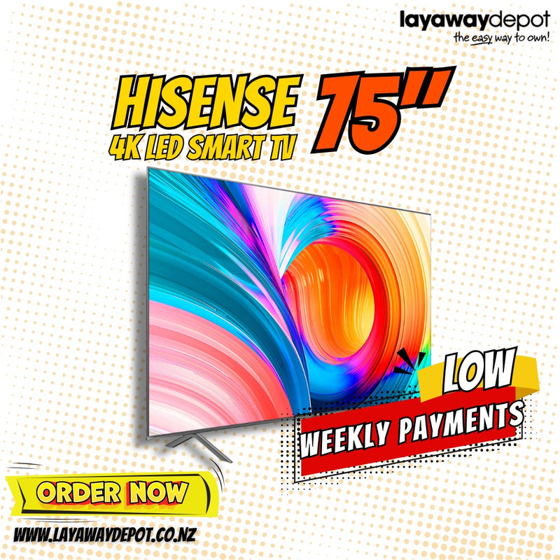 HiSense 75" 4k LED Smart TV