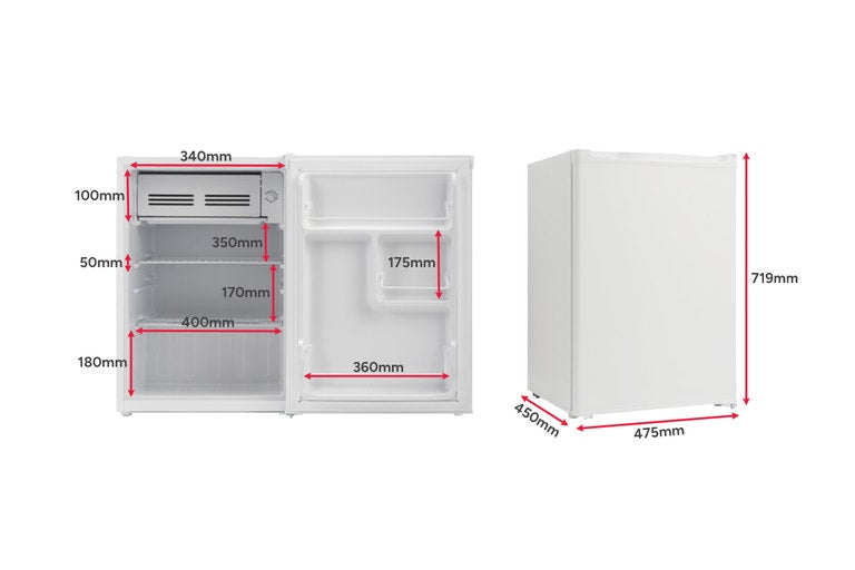 Kogan 75L Bar Fridge (White)