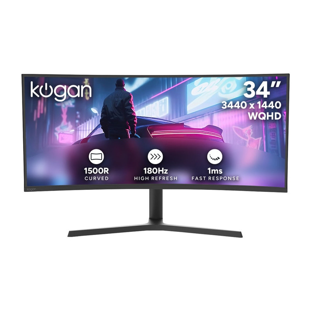 Kogan Infinity 34" Curved Ultrawide WQHD 180Hz Freesync Gaming Monitor (3440 x 1440)