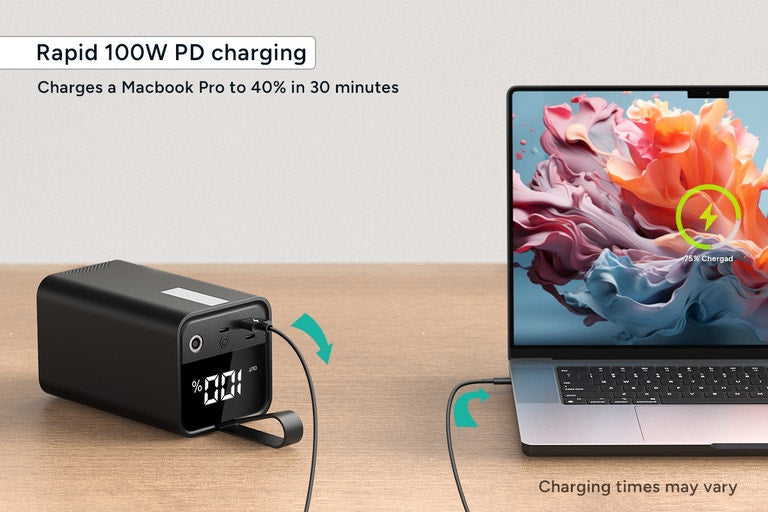 Kogan EnergyMax 50000mAh 100W PD Power Bank with Built-in LED Light