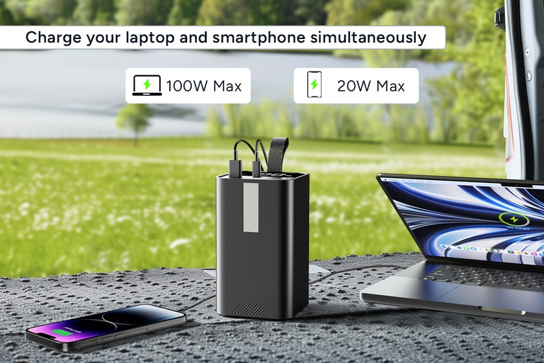 Kogan EnergyMax 50000mAh 100W PD Power Bank with Built-in LED Light