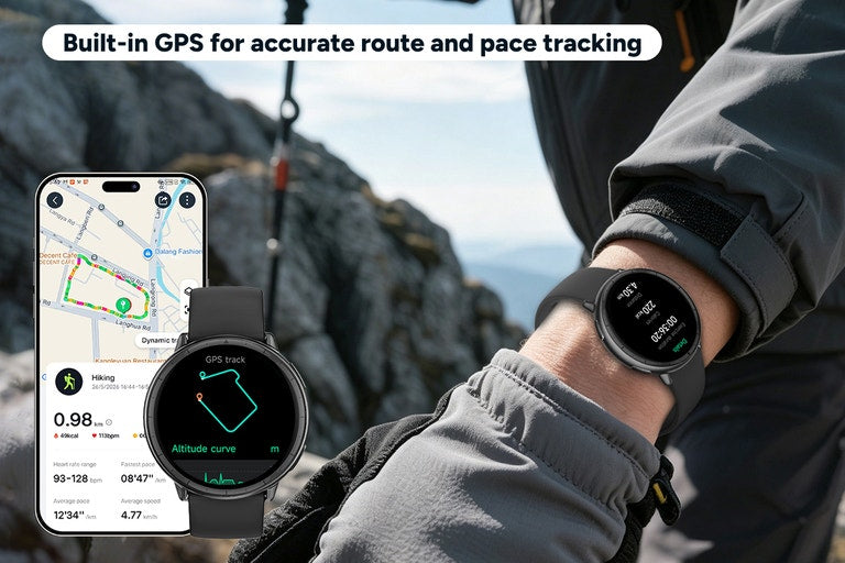 Kogan Pulse 4 Pro GPS Smart Sports Watch (Graphite)