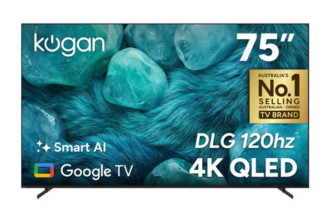 Kogan 75" QLED 4K Smart AI Google TV - Q9V