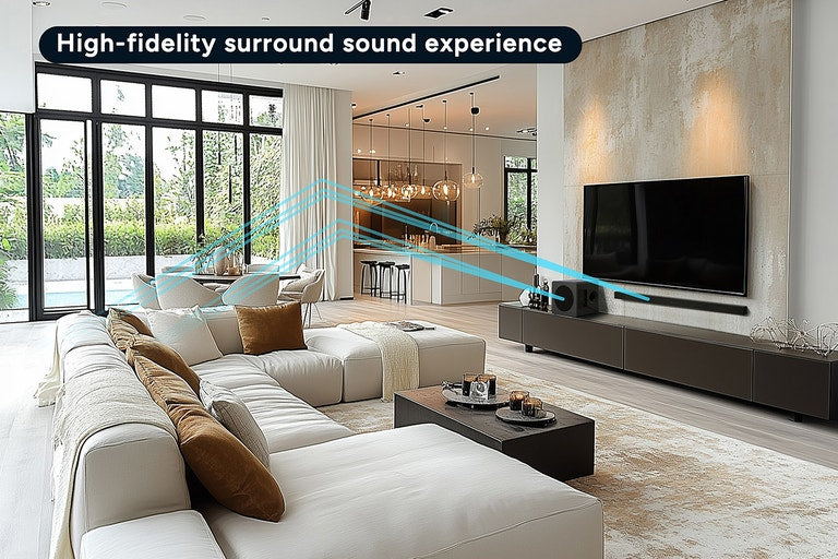 Kogan 2.1 Channel 160W Dolby Slim Soundbar with Wireless Subwoofer