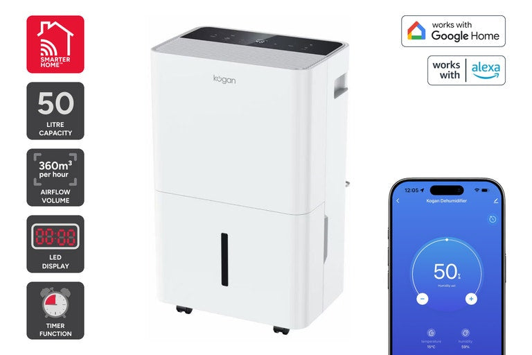 Kogan SmarterHome™ 50L Dehumidifier