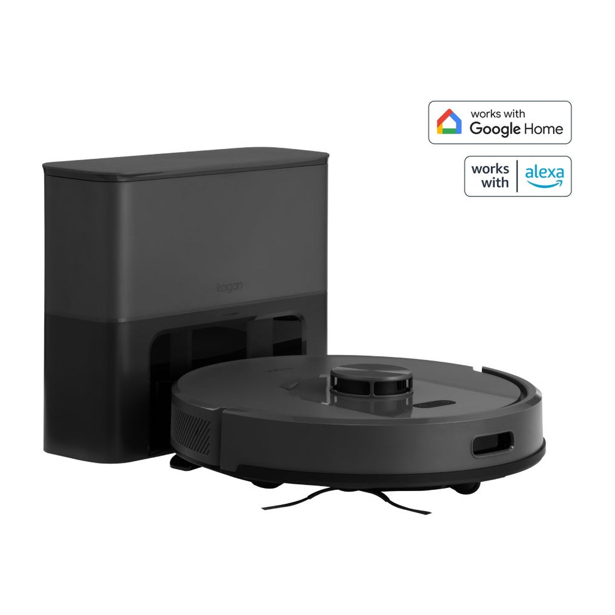 Kogan SmarterHome™ LX16 Pro Robot Vacuum Cleaner and Mop with Auto-Empty Dock (Graphite)