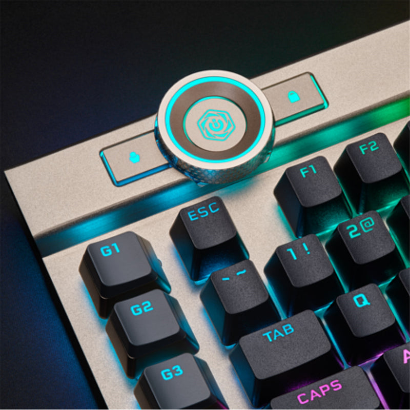 Corsair K100 RGB Mechanical Gaming Keyboard - Midnight Gold
