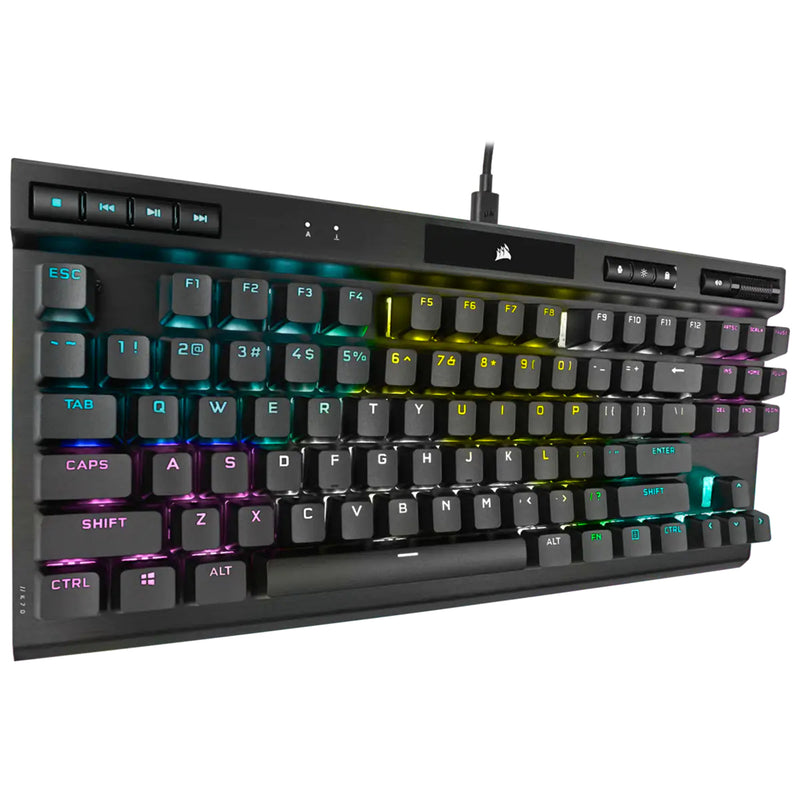 Corsair K70 RGB TKL Champion Series Optical-Mechanical Gaming Keyboard - Black