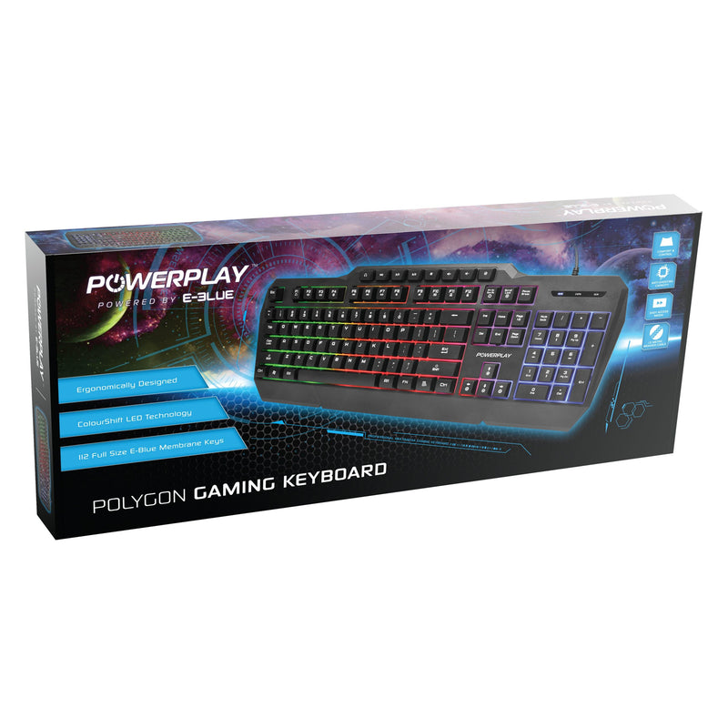 PowerPlay E-Blue Polygon Gaming Keyboard