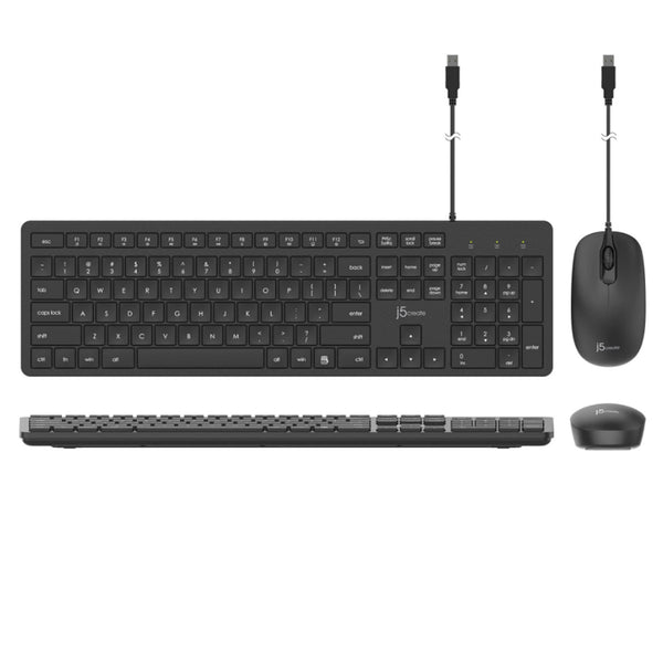 J5create USB Wired Keyboard and Mouse Combo