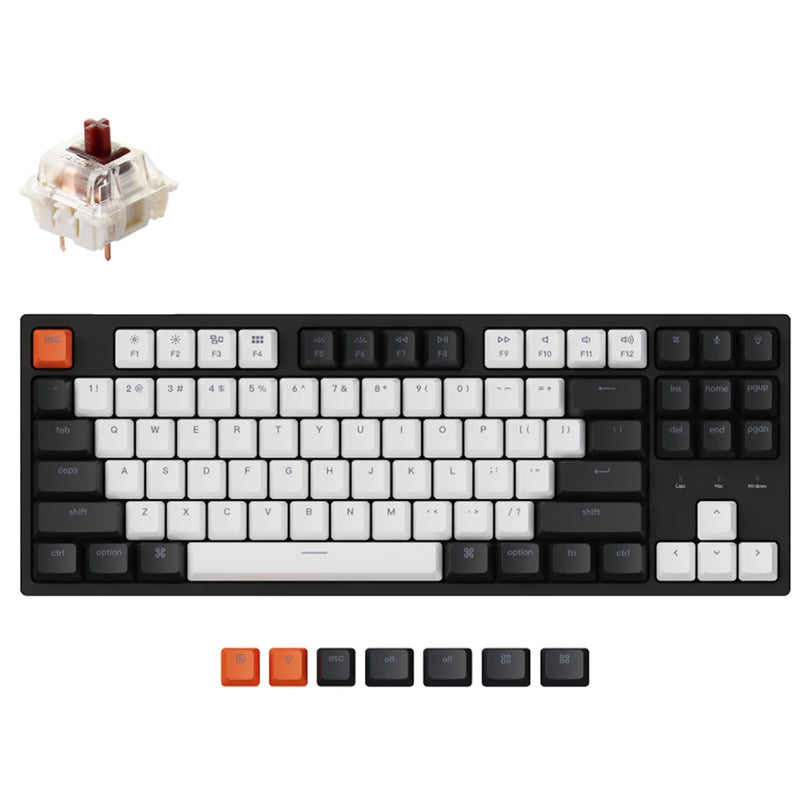 Keychron C1 80% TKL Wired Mechanical Keyboard - RGB Backlight