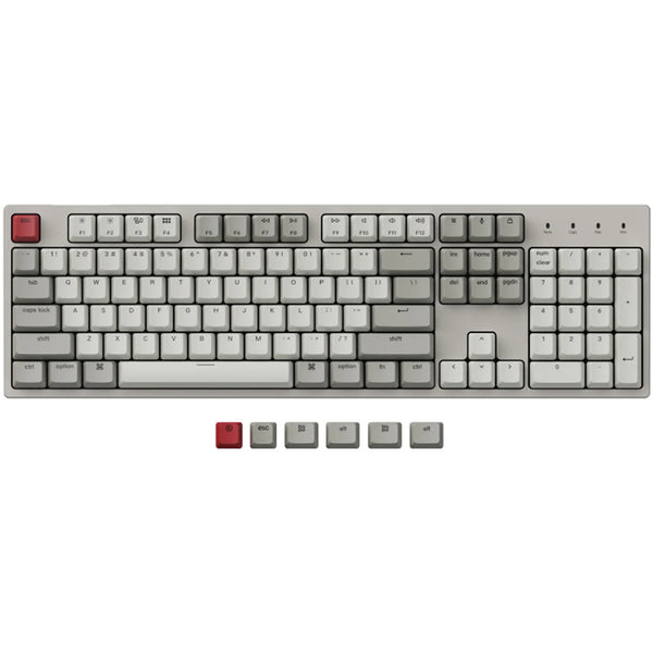 Keychron C2 Full Size Mechanical Wired Keyboard - Retro Colour