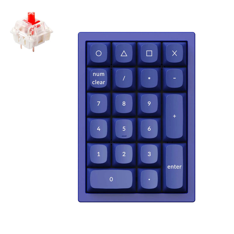 Keychron Q0 21 Key Number Pad - Blue