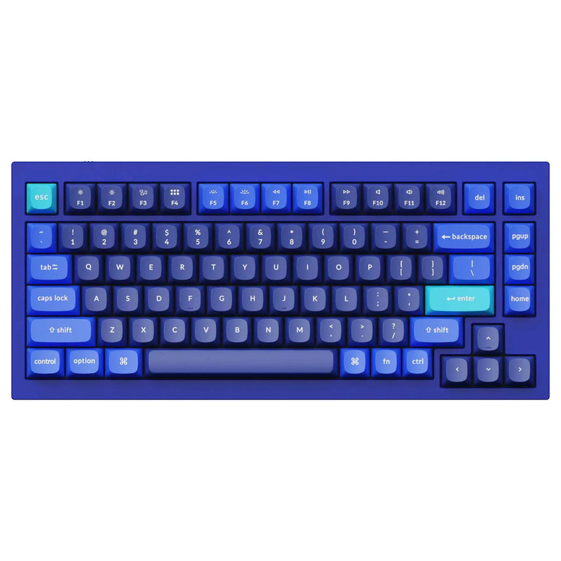 Keychron Q1 75% Wired Mechanical Keyboard - Navy Blue
