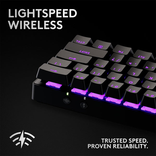 Logitech G Pro X 60 LIGHTSPEED Gaming Keyboard - Black