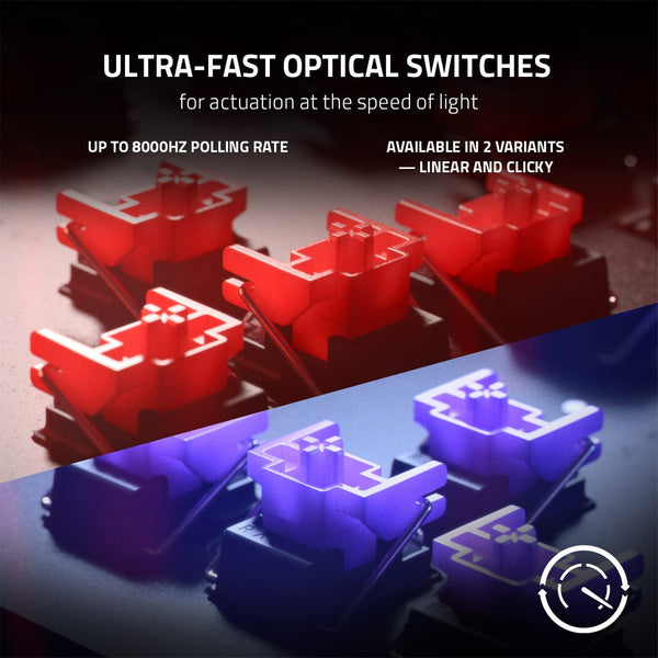 Razer Huntsman v2 Optical Gaming Keyboard - Razer Linear Red Switch
