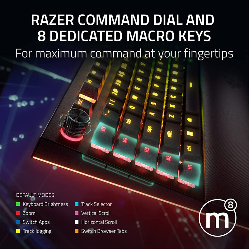 Razer BlackWidow v4 Pro RGB Mechanical Gaming Keyboard - Razer Green Switch