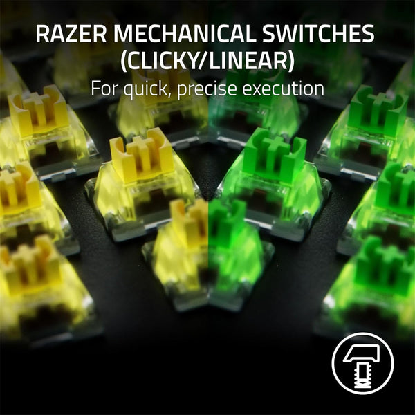 Razer BlackWidow v4 X Wired Mechanical Gaming Keyboard - Razer Green Switch