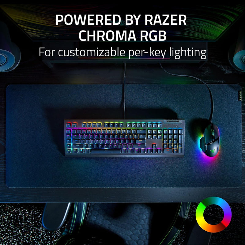 Razer BlackWidow v4 X Wired Mechanical Gaming Keyboard - Razer Green Switch