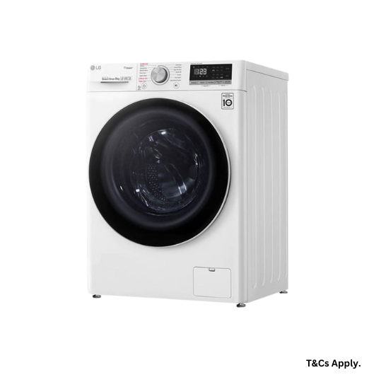 LG 9kg Front Load Washing Machine with Steam and AI Direct Drive Motor