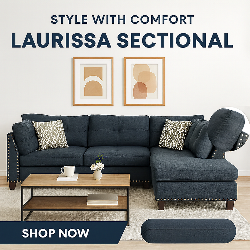 Laurissa Sectional Sofa & Ottoman