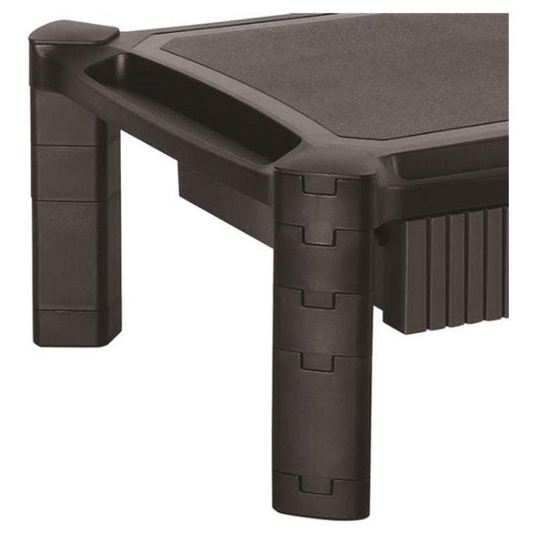 StarTech MONSTADJD Computer Monitor Riser Stand with DrawerDesk - Supports up to 32 Monitor(22lb/10kg) - Stackable Columns w/ Space for Laptop between columns