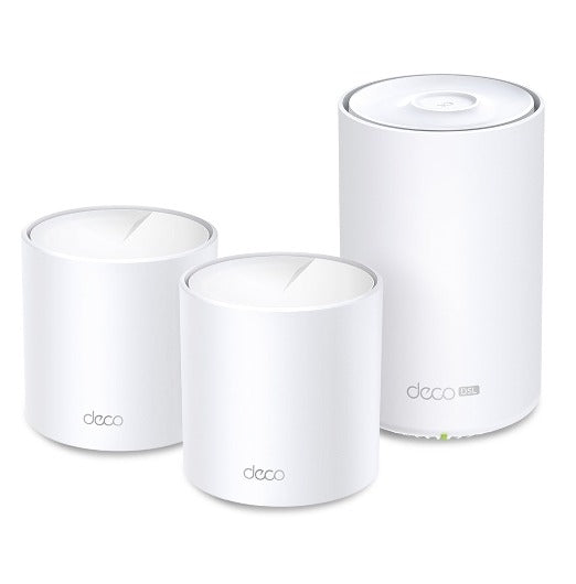 TP-Link Deco X50-DSL ADSL/VDSL AX3000 Dual-Band WiFi 6 Whole Home Mesh System - 3 Pack