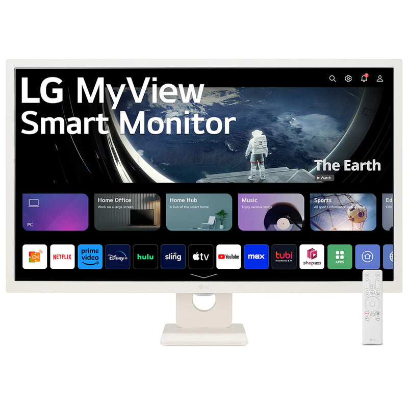 LG 32SR50F-W 31.5" Full HD Smart Monitor with WebOS - White