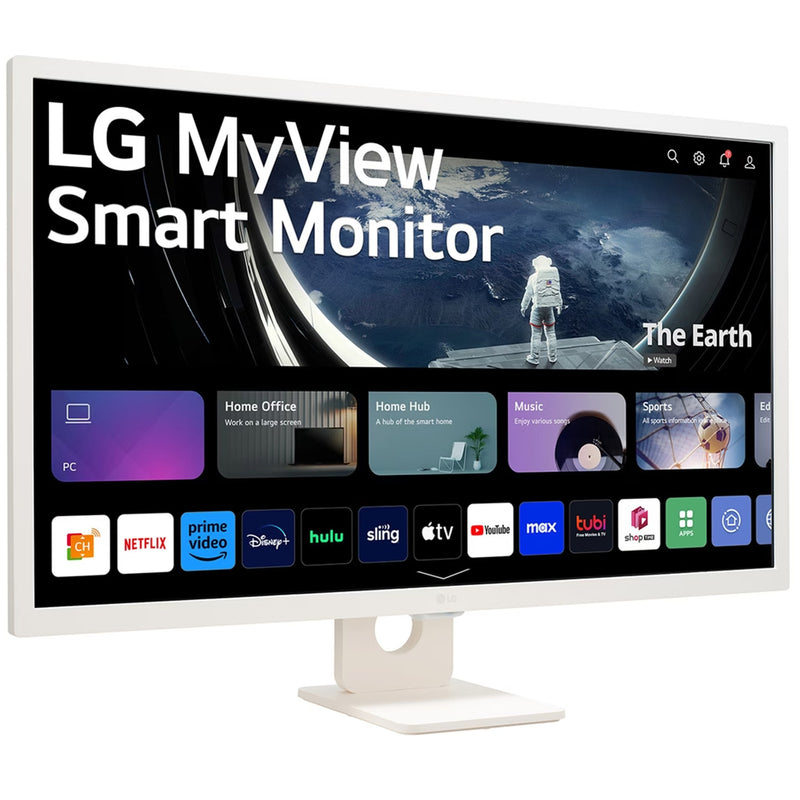 LG 32SR50F-W 31.5" Full HD Smart Monitor with WebOS - White