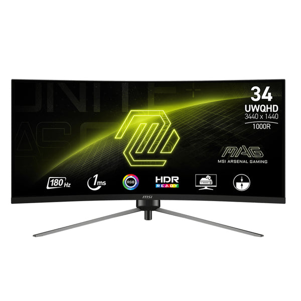 MSI MAG 345CQR 34" 180Hz Curved Ultrawide Gaming Monitor