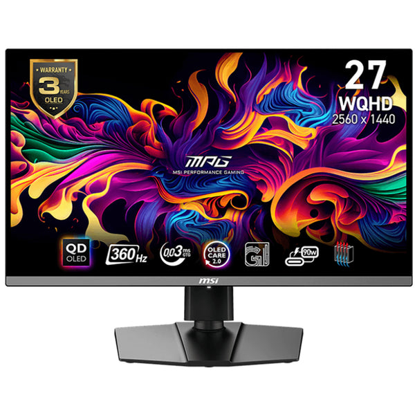 MSI MPG 271QRX QD-OLED 27" QHD 360Hz OLED Gaming Monitor