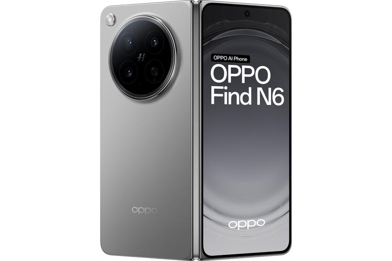 OPPO Find N6 Dual SIM Foldable Smartphone - 16GB+512GB - Stellar Titanium