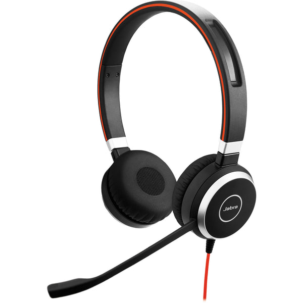 Jabra Evolve 40 USB-A Wired On-Ear Headset with In-Line Controls - UC Certified