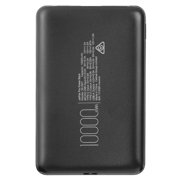 3SIXT JetPak Pro LED 2.0 - 10000mAh Power Bank - Black