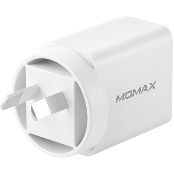 Momax 20W USB-C iPhone PD 3 Pack - Up to 20W PD Fast Charging for Wall Charger Apple iPhone 15/14/13/12/11/XS/8 Series Dual Output (USB-C PD & USB-A), 20W (Max) Fast Charging, Safe & Reliable