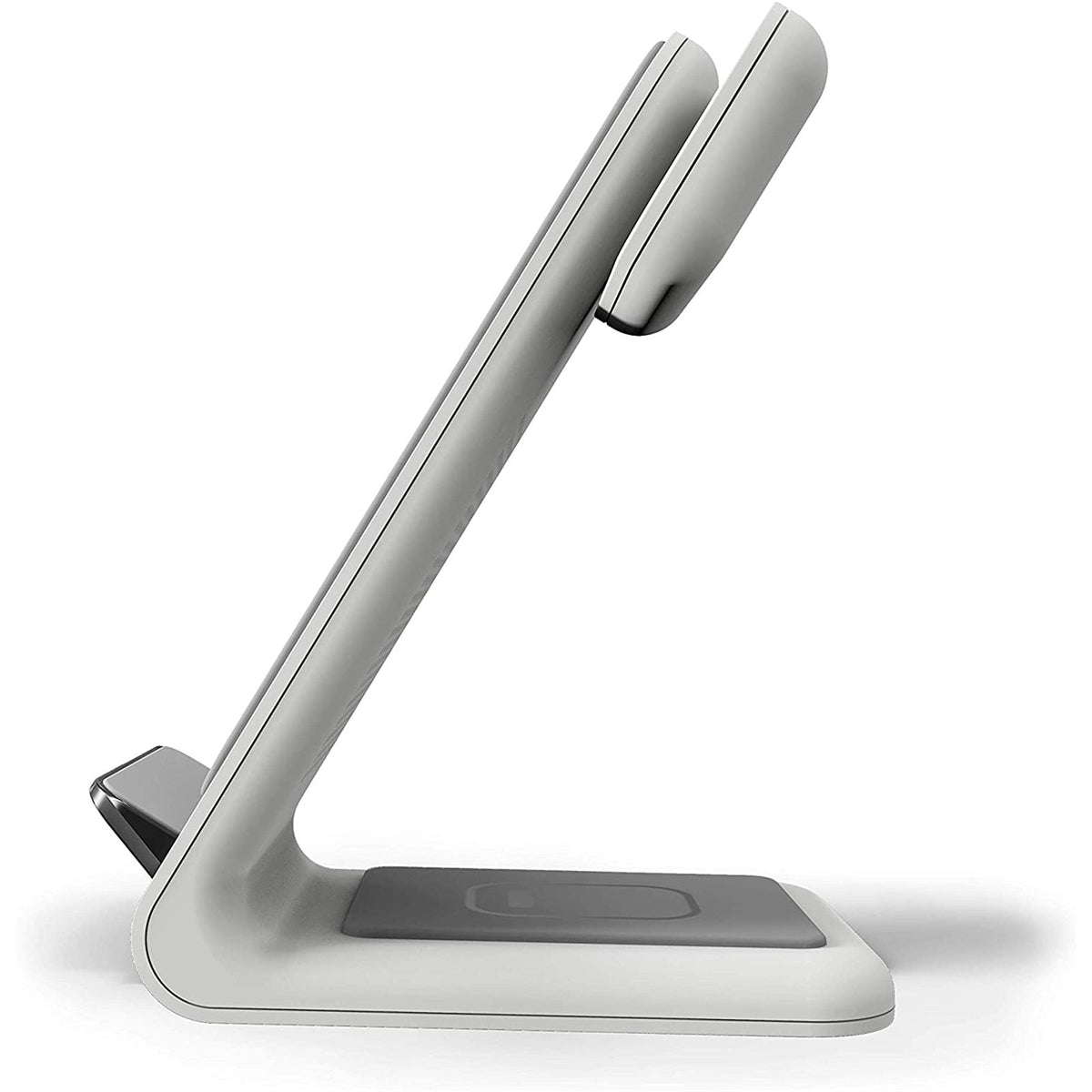 STM ChargeTree Swing - white, 3-in-1 Wireless Charging Station for iPhone/Samsung/Android (15W/7.5W), AirPods (5W), Apple Watch (3W) - Qi Certified Charging