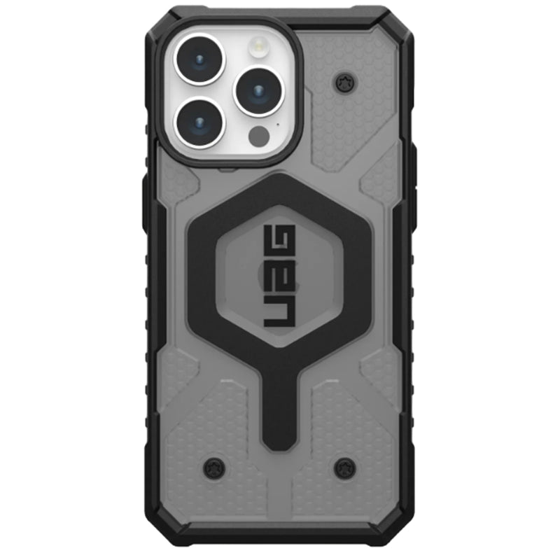 Urban Armor Gear 114301113131 UAG Pathfinder Clear Magsafe - iPhone 15 Pro Max - Ash