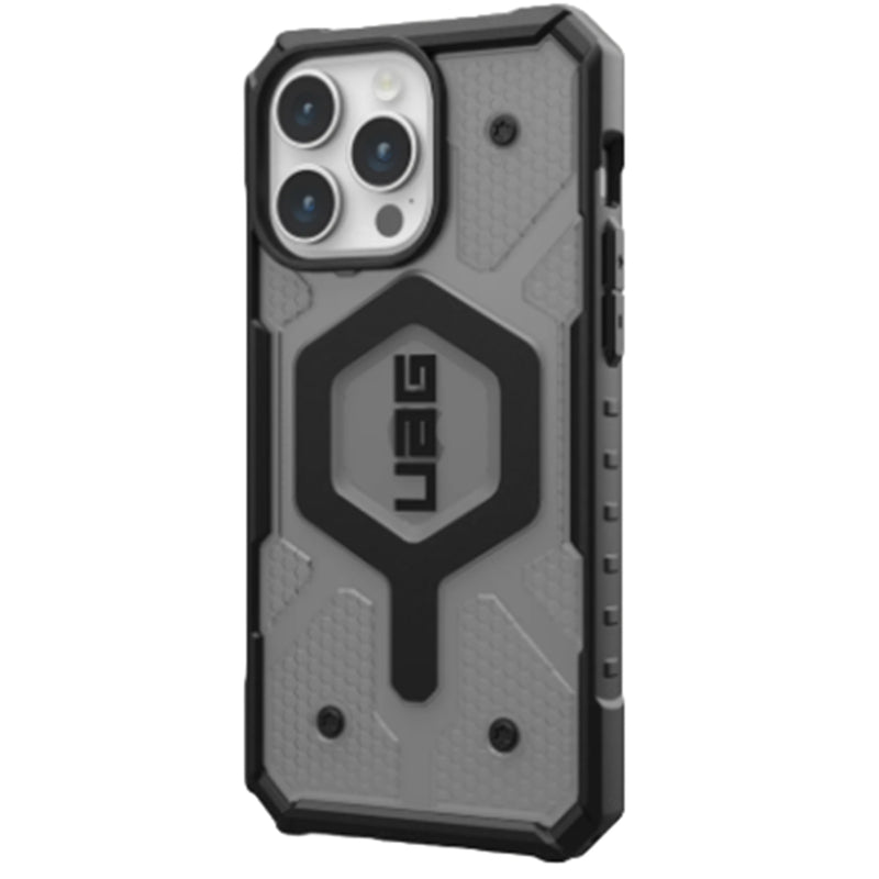 Urban Armor Gear 114301113131 UAG Pathfinder Clear Magsafe - iPhone 15 Pro Max - Ash